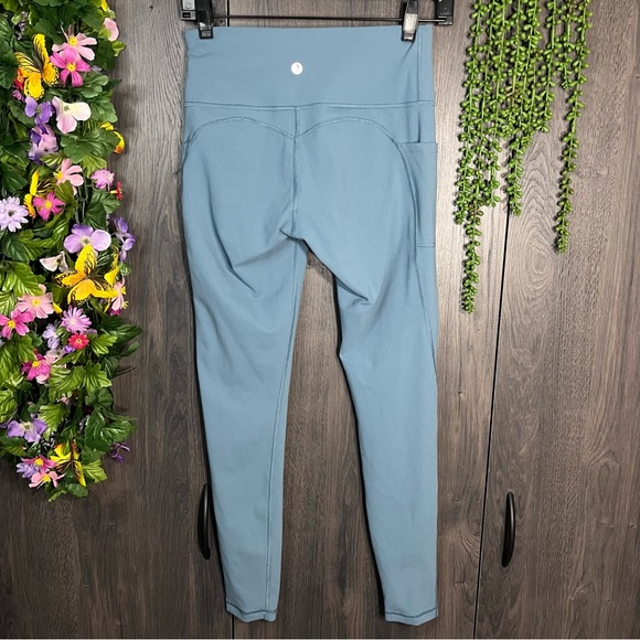 .!🌼3/$30🌼Espidoo Slate Blue Pocket Leggings Size Small - Picture 10 of 16